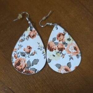 Floral Teardrop Earrings